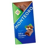 Vollmilchschokolade mit Haselnüssen ohne Zuckerzusatz Monteoro, 90 g, Sly Nutrition