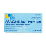Magne B6 Premium, 100 mg/10 mg, 30 comprimate filmate, Sanofi