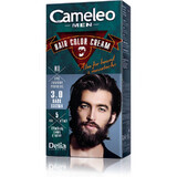 Tinte de pelo para hombre Cameleo, 3.0 Marrón Oscuro, Delia Cosmetics