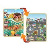 Spielmatte „Prince Lionheart City/Farm“ mit zwei Mädchen für Kinder