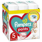 Windeln Pants Stop&Protect XXL Box, Nr.5, 12-17 kg, 152 Stück, Pampers