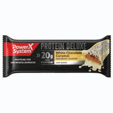 Proteinriegel mit weißer Schokolade und Karamell Protein Deluxe, 55 g, Power System
