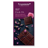 Bio-Schokolade mit Rosenwasser, 70 g, Benjamissimo