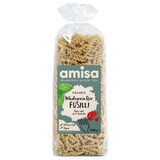 Fusilli din orez integral eco fara gluten Amisa, 500 g, Bio Holistic
