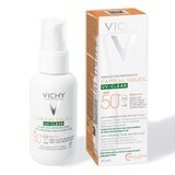 Vichy Capital Soleil UV Clear Sun Protection Fluid, für fettige Haut mit Akne-Tendenz SPF 50 + , 40 ml