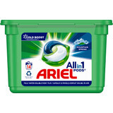 Ariel Detergent de rufe capsule All in One  Mountain Spring, 14 buc