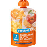Babylove Mango-Beutel mit Orange und Apfel ECO, 12+, 100 g