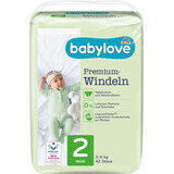 Babylove Premium Windeln Gr. 2, Mini, 3-6 kg, 42 St