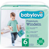 Babylove Premium Windeln Gr. 6, XL, 15-20 kg, 32 Stücke