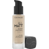 Catrice All Matt Shine Control fond de ten 010N Neutral Light Beige, 30 ml