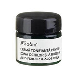 Straffende Creme mit Ferulasäure und Aloe vera für die Augen- und Lippenpartie, 15 ml, Sabio