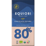 Equiori Dunkle Schokolade mit 80% Kakaoanteil, 80 g