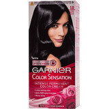 Garnier Color Sensation Dauerhafte Haarfarbe 1.0 ultra onyx schwarz, 1 Stück