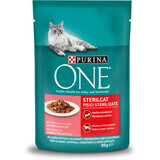 Purina One Hrană umedă pentru pisici cu somon, 85 g