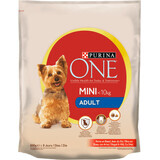 Purina One Hrană uscată pentru câini cu vită şi orez, 800 g