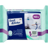 Sanft&Sicher Classic Sensitive feuchtes Toilettenpapier, 70 Stück