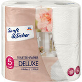 Sanft&Sicher Toilettenpapier weiß, 4 Stück