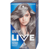 Schwarzkopf Live Vopsea de păr permanentă U72 Dusty Silver, 142 g