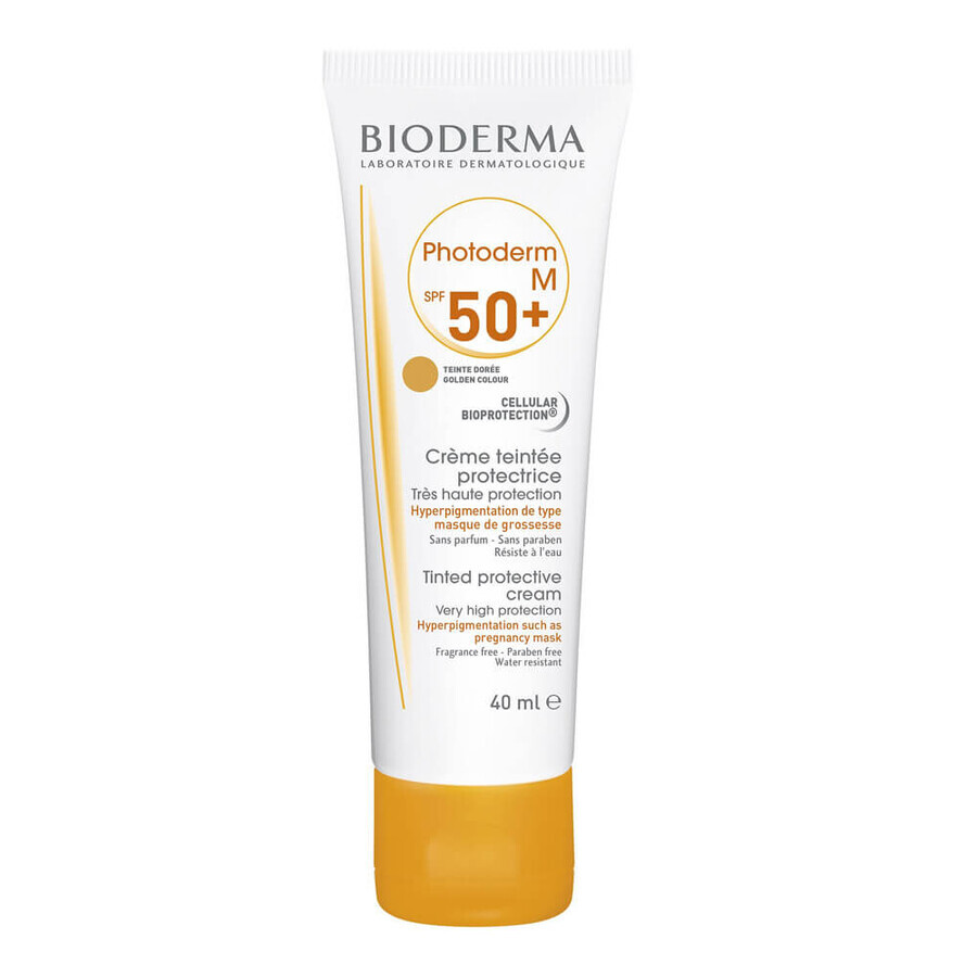 Gel crema colorant cu SPF 50+ Photoderm M, 40 ml, Bioderma