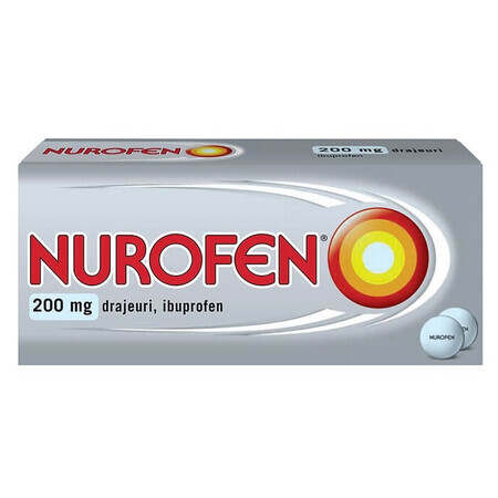 Nurofen 200mg, 48 drajeuri, Reckitt Benkiser Healthcare