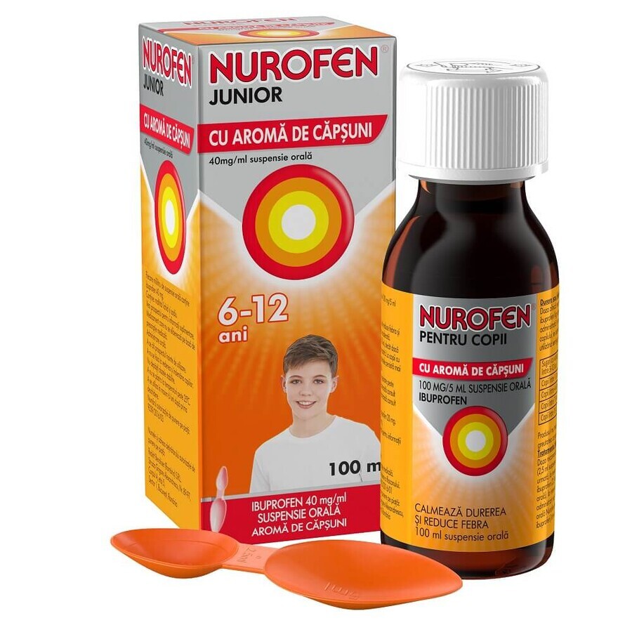 Nurofen Junior mit Erdbeergeschmack, 6-12 Jahre, 100 ml, Reckitt Benckiser Healthcare Bewertungen