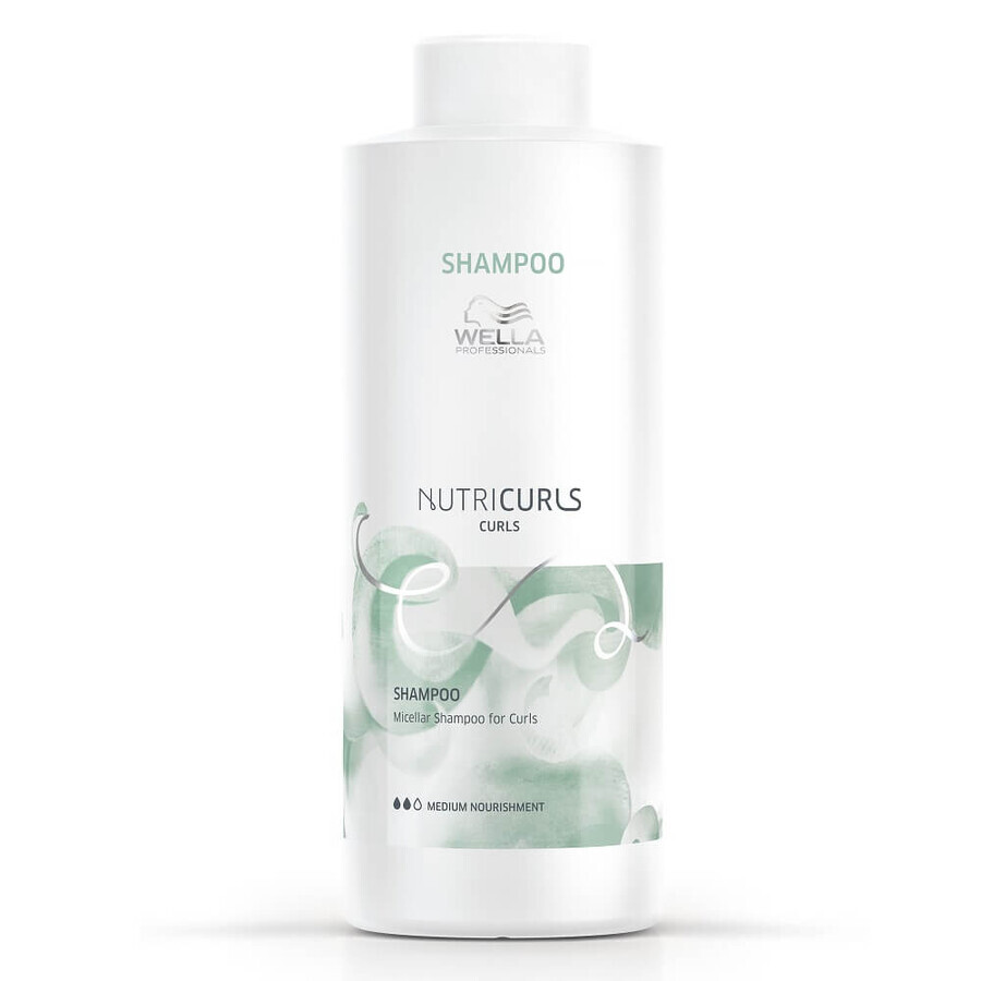 Șampon micelar pentru bucle NutriCurls, 1000 ml, Wella Professionals