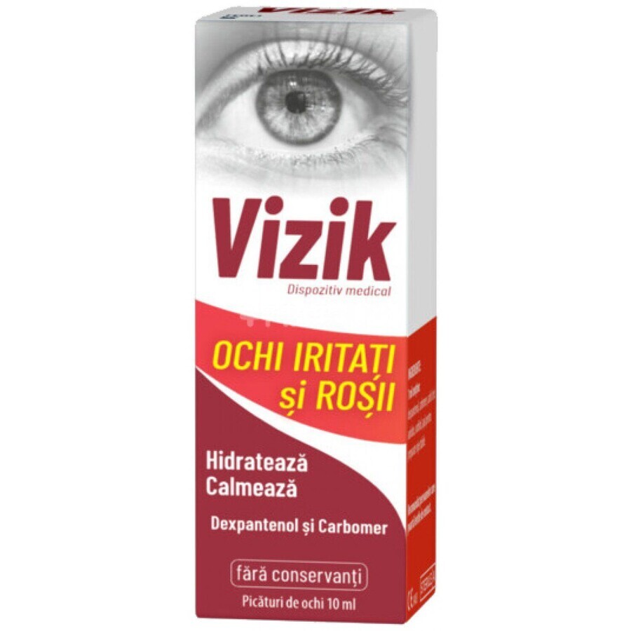 Vizik Augentropfen für gereizte und rote Augen, 10 ml, Zdrovit