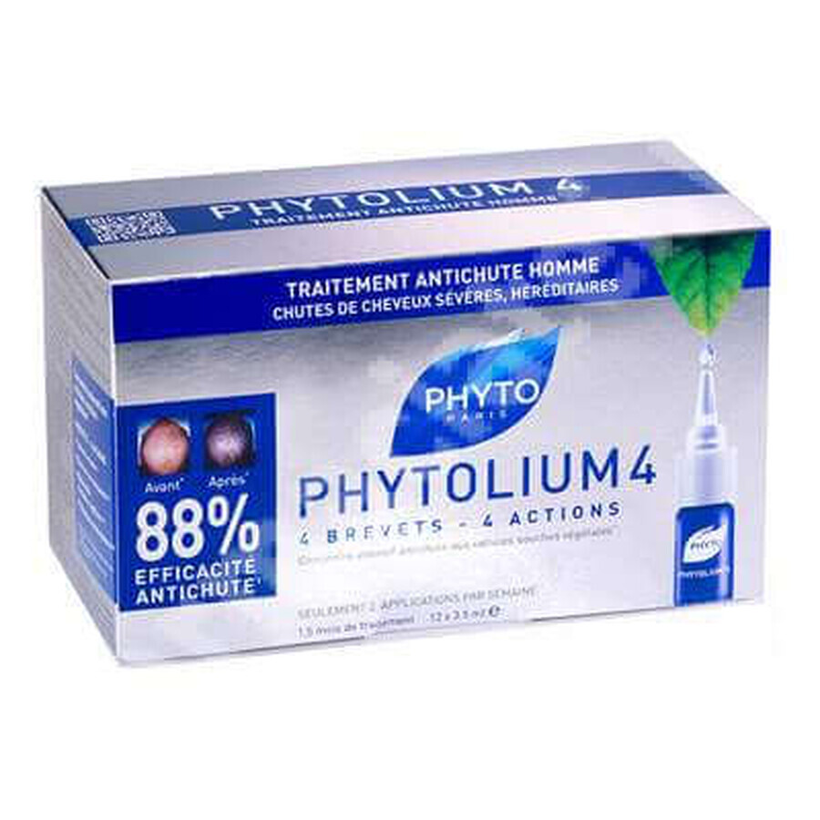 Haarausfall Behandlung für Männer Phytolium 4, 12 Fläschchen, Phyto Bewertungen
