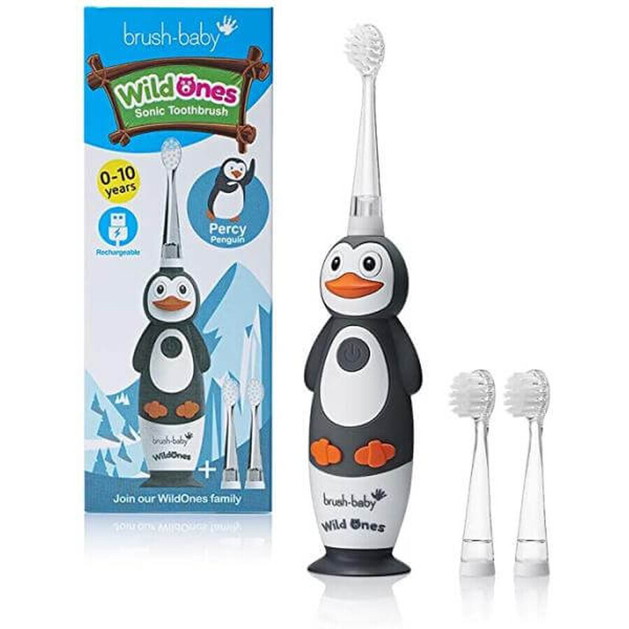 Elektrische wiederaufladbare Zahnbürste Pinguin Wild Ones, Brush Baby