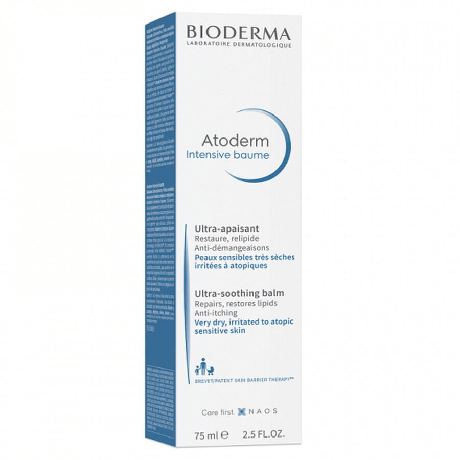 Bioderma Atoderm Intensiver beruhigender und restrukturierender Balsam für atopische Haut 75 ml