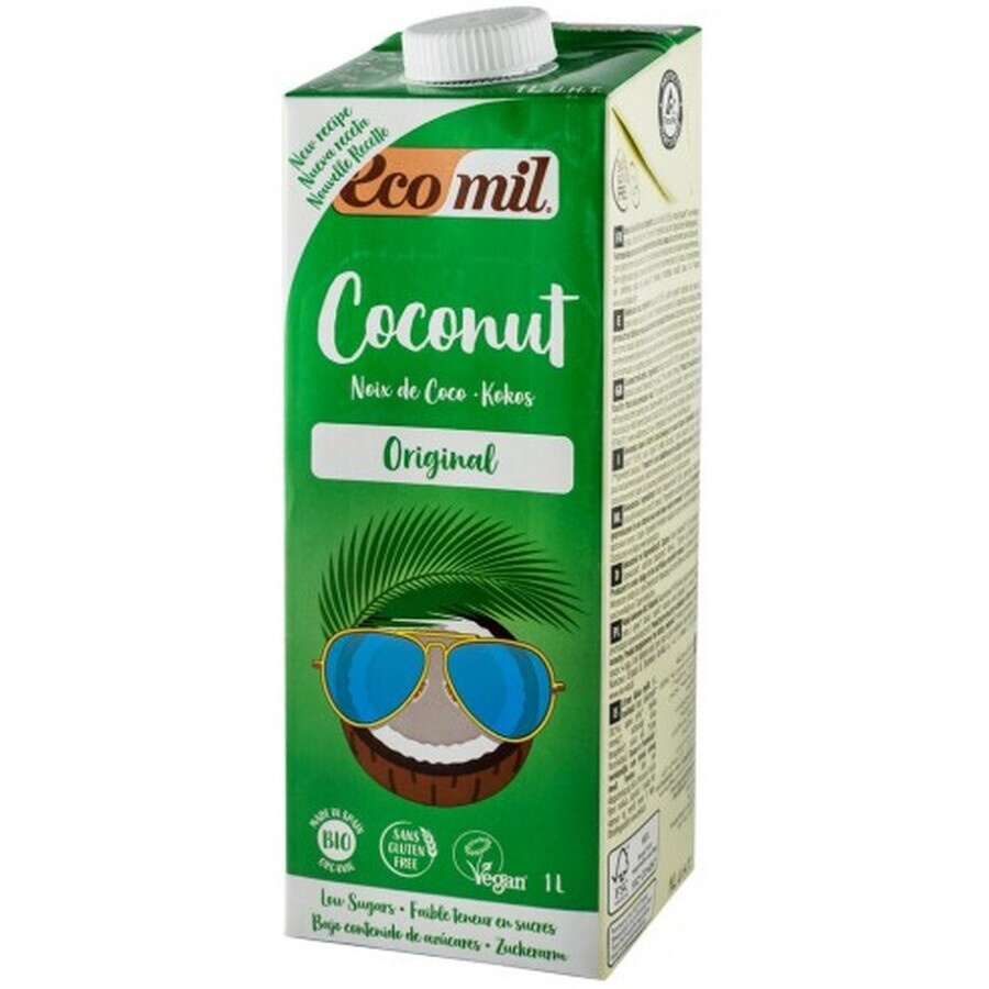 Bio-Gemüsegetränk aus Kokosnuss, gesüßt mit Agave, 1 L, Ecomil