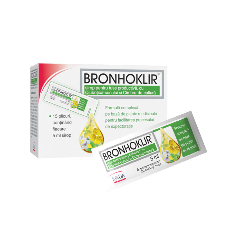 Bronhoklir bei produktivem Husten, 15 Beutel x 5 ml Stada Bewertungen