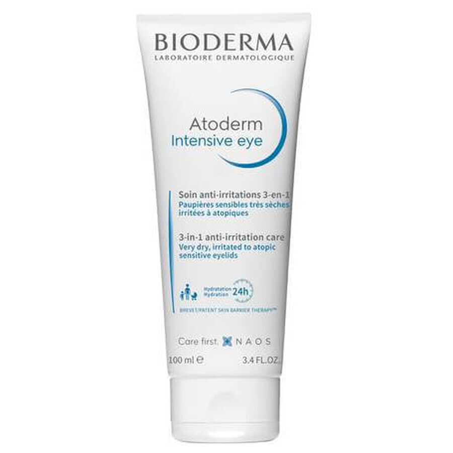 Bioderma Atoderm Intensiv Eye Ingrijire zilnica 3 in 1 pentru iritatia pleoapelor, 100 ml