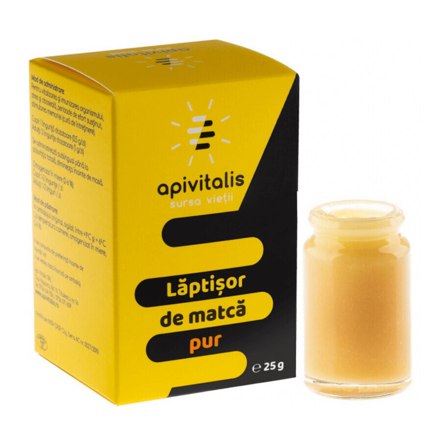 Laptisor de matca pur, 25 g, Api Vitalis