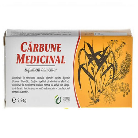 Carbune medicinal, 30 capsule, Adya