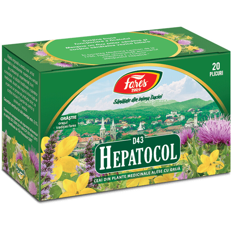 Hepatocol Tee D43, 20 Portionsbeutel, Fares