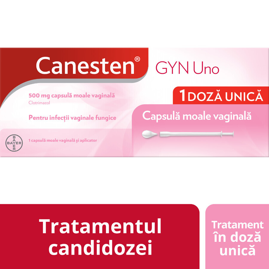 Canesten Gyn Uno, 500 mg, 1 Vaginalkapsel, Bayer Bewertungen