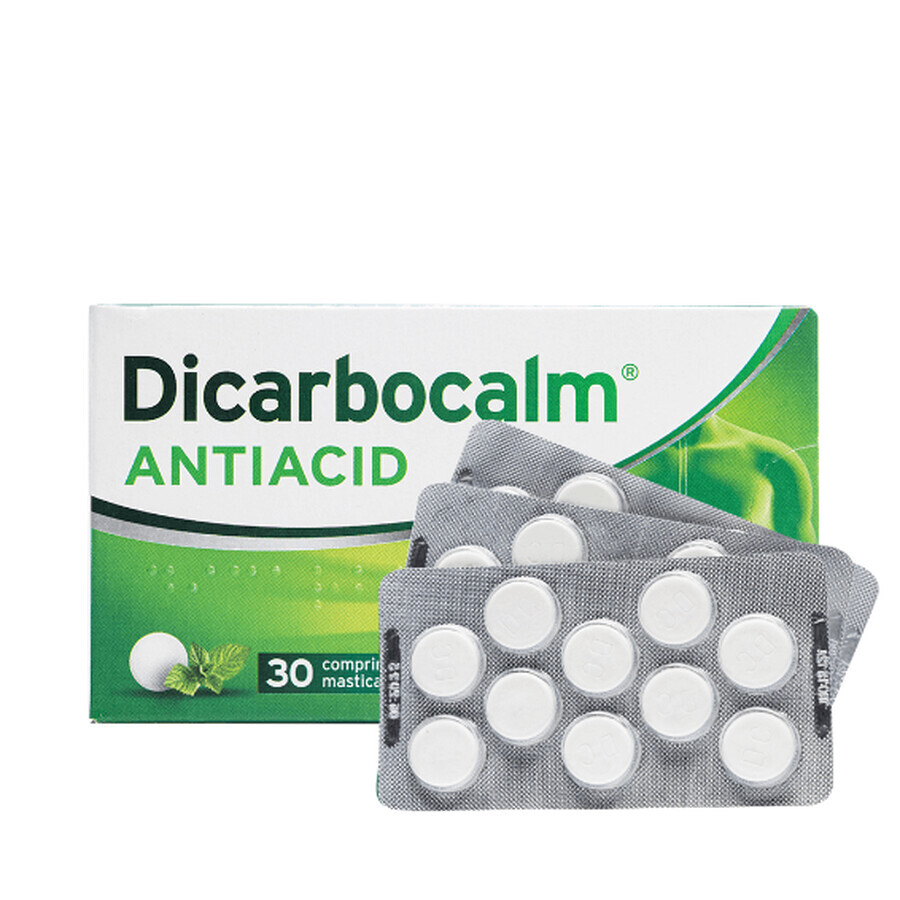 Dicarbocalm Antazidum, 30 Kautabletten, Sanofi