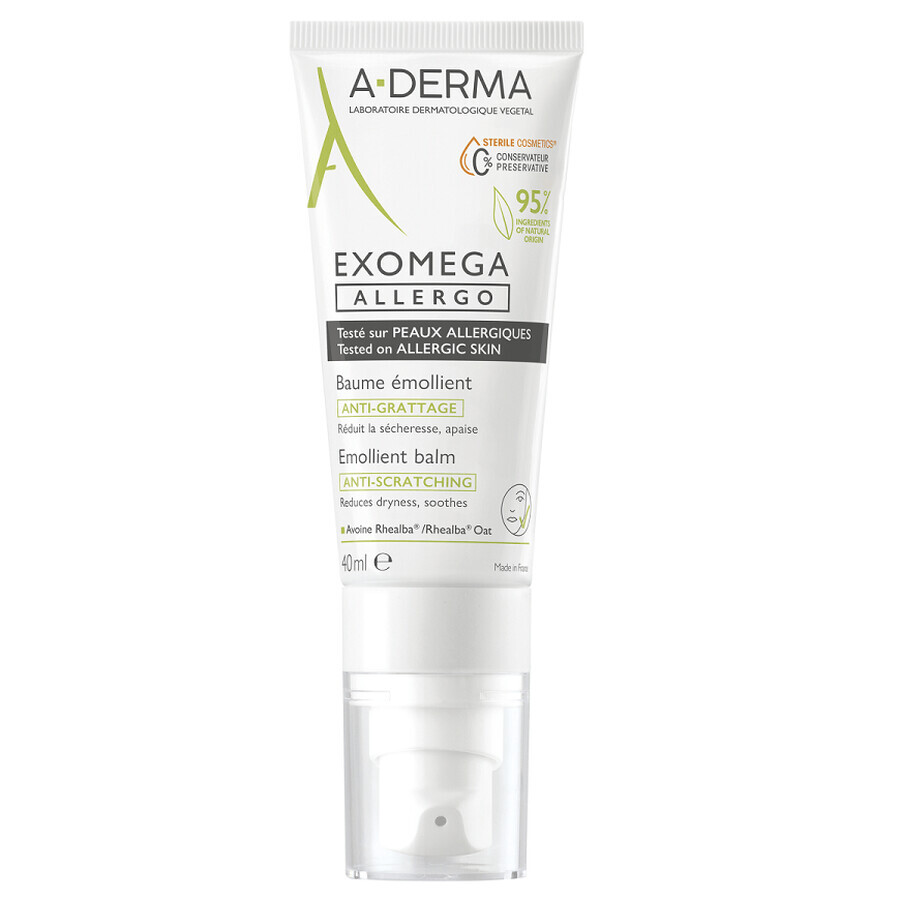 A-Derma Exomega Allergo Steriler Emollient-Balsam DEFI, 40 ml