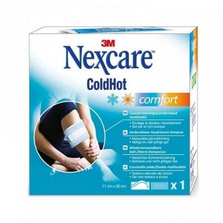 ColdHot Comfort wiederverwendbare Gelkompresse, 11 cm x 26 cm, 1 Stück, Nexcare