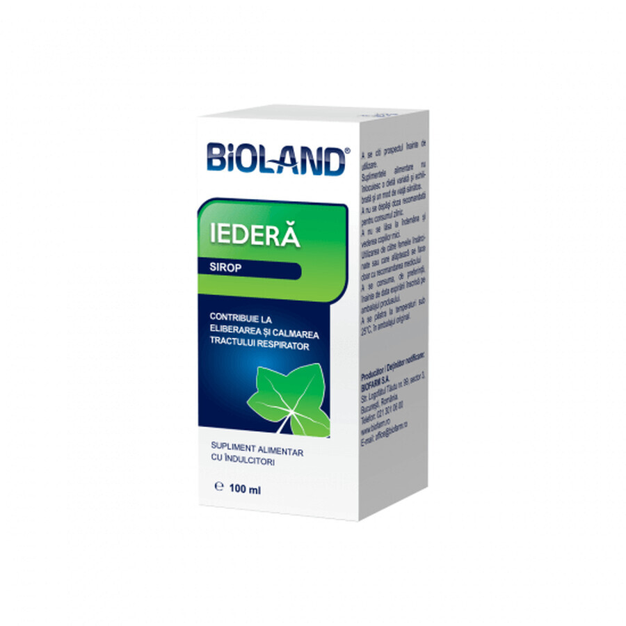 Bioland Iedera sirop, 100 ml, Biofarm