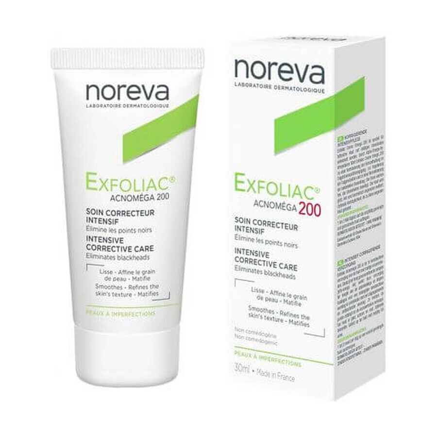 Noreva Exfoliac Acnomega Intensive korrigierende Creme für akneartige Haut 200, 30 ml