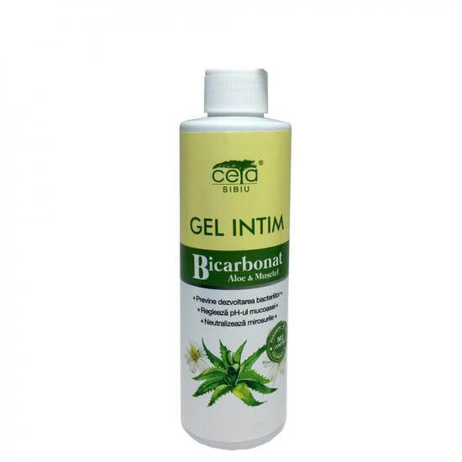 Intimgel mit Bikarbonat, Aloe und Kamille, 200 ml, Ceta Sibiu