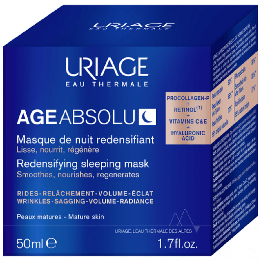 Regenerierende Nachtmaske Pro Collagen Age Absolu, 50 ml, Uriage