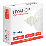 Hochgelierende Faser Hyalo4 Dressing, 10x10 cm, 10 Stück, Fidia Farmaceutici
