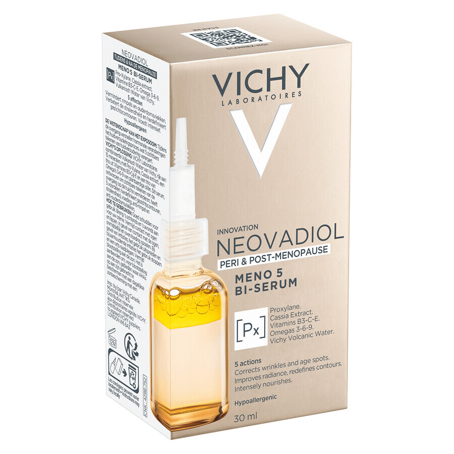 Vichy Neovadiol Ser bifazic pentru fermitate si uniformizare a tenului Peri & Post Menopause Meno 5, 30 ml