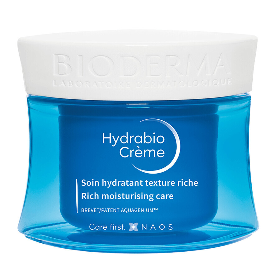Bioderma Hydrabio Feuchtigkeitscreme für empfindliche und trockene Haut, 50 ml