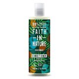 Balsam natural hidratant cu cocos, pentru par normal sau uscat, Faith in Nature, 400 ml