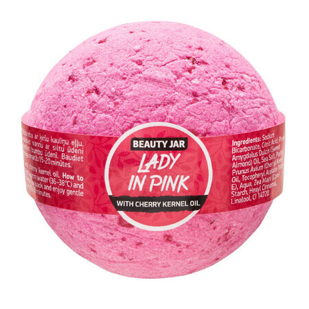 Bila de baie cu ulei din samburi de cirese, Lady in Pink, Beauty Jar, 150g