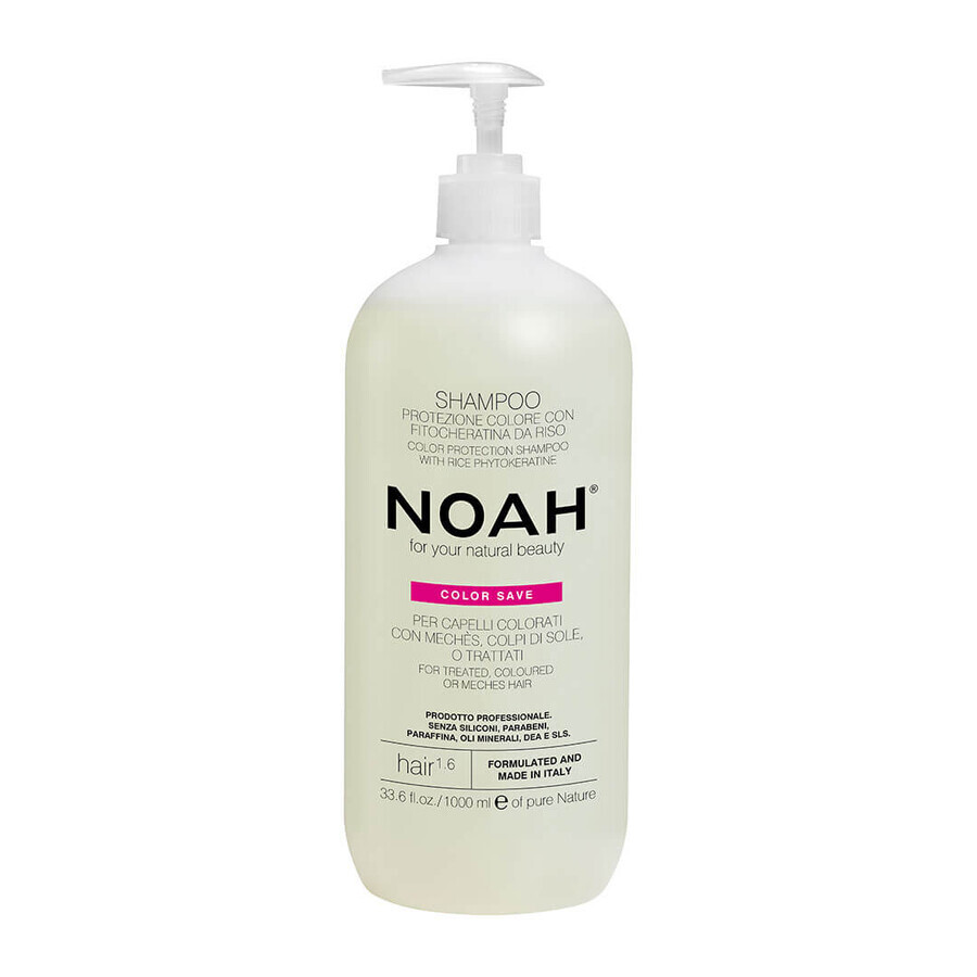 Sampon cu fitocheratina de orez pentru par vopsit (1.6), Noah, 1000ml